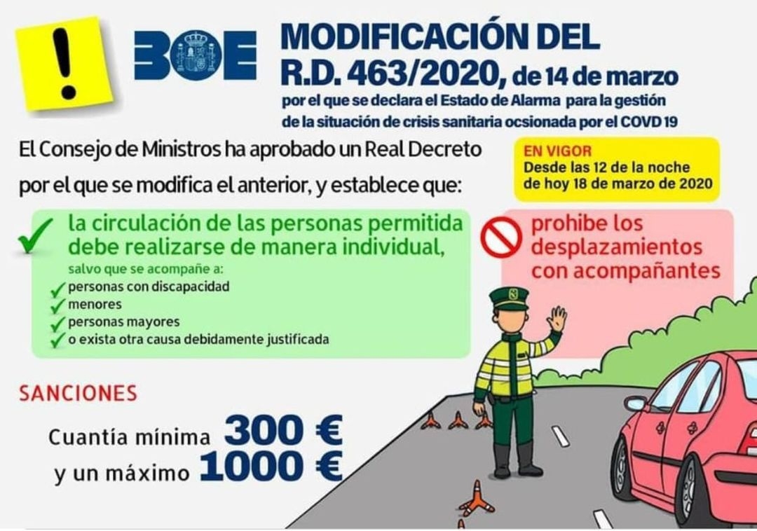 GAPEMASO INFORMA SOBRE LAS SANCIONES POR INCUMPLIMIENTO DE LAS RESTRICCIONES POR EL ESTADO DE ALARMA (2020)