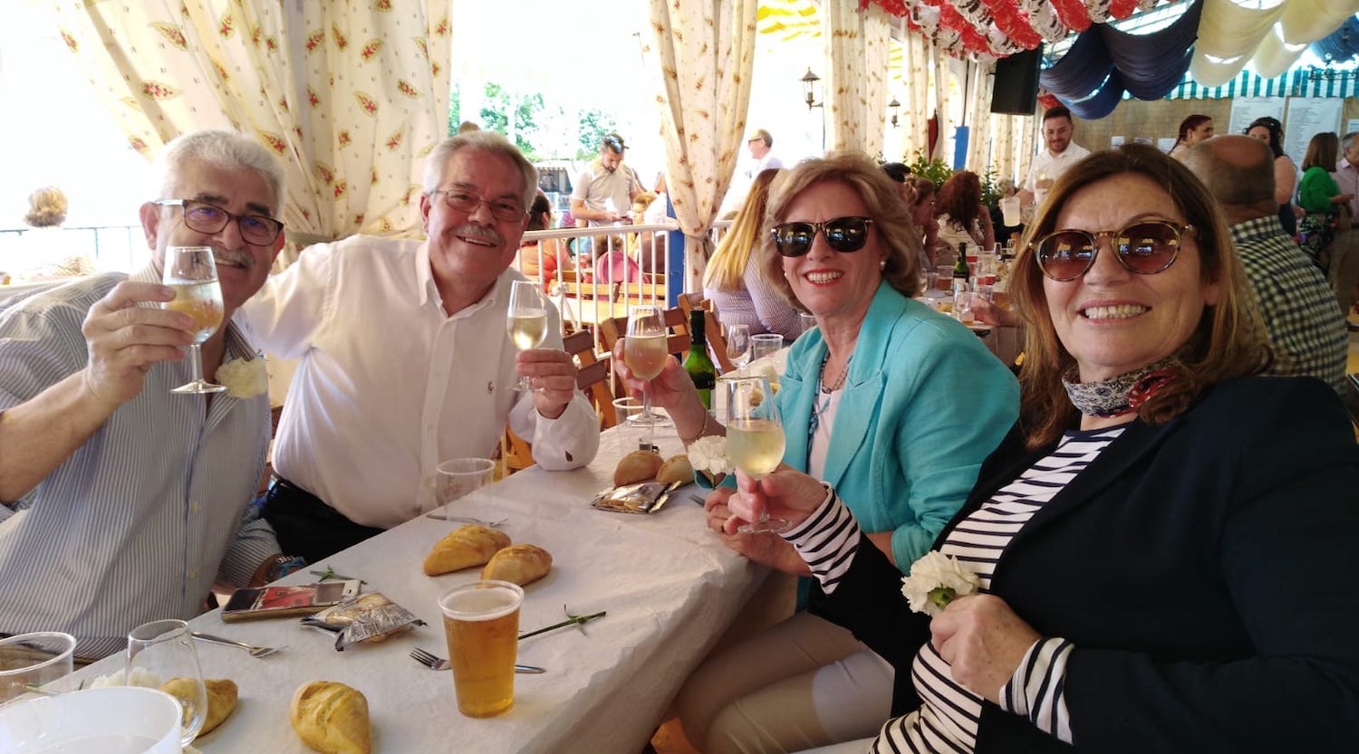 GAPEMASO EN LA CASETA DE MAYORES DE FERIA DE JEREZ