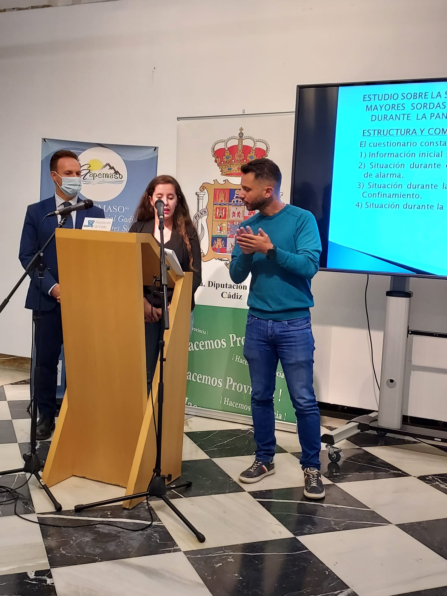 EXPOSICIÓN DEL ESTUDIO DE GAPEMASO EN DIPUTACIÓN DE CÁDIZ