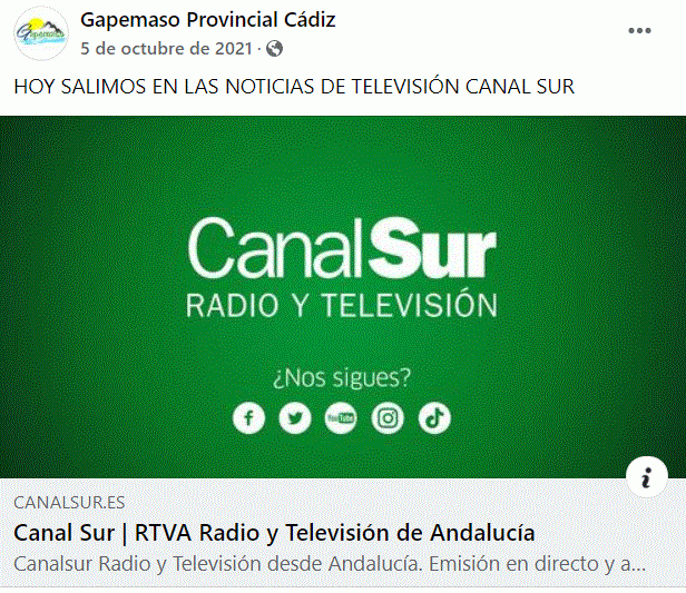 LA RUEDA DE PRENSA DE GAPEMASO SALE EN CANAL SUR